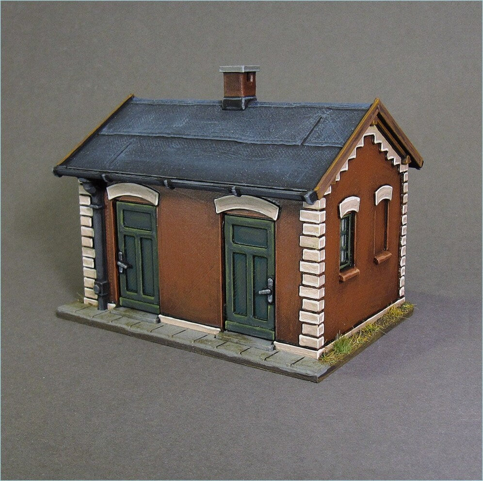 Wargaming Terrain Railway Toilet Various Scales Historical Wargaming