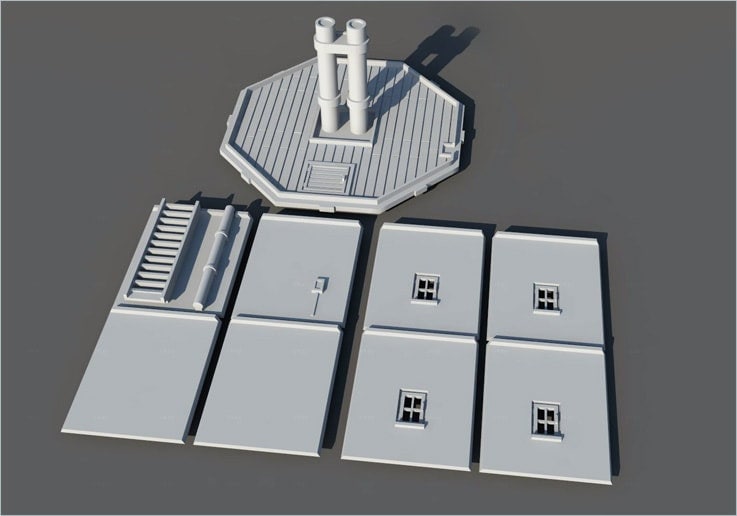 Wargaming Terrain Water Tower Various Scales Historical Wargaming