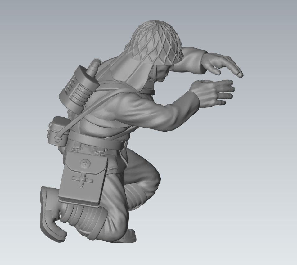 WWII Japanese SNLF Medic Team (3 models) Various Scales Historical Wargaming