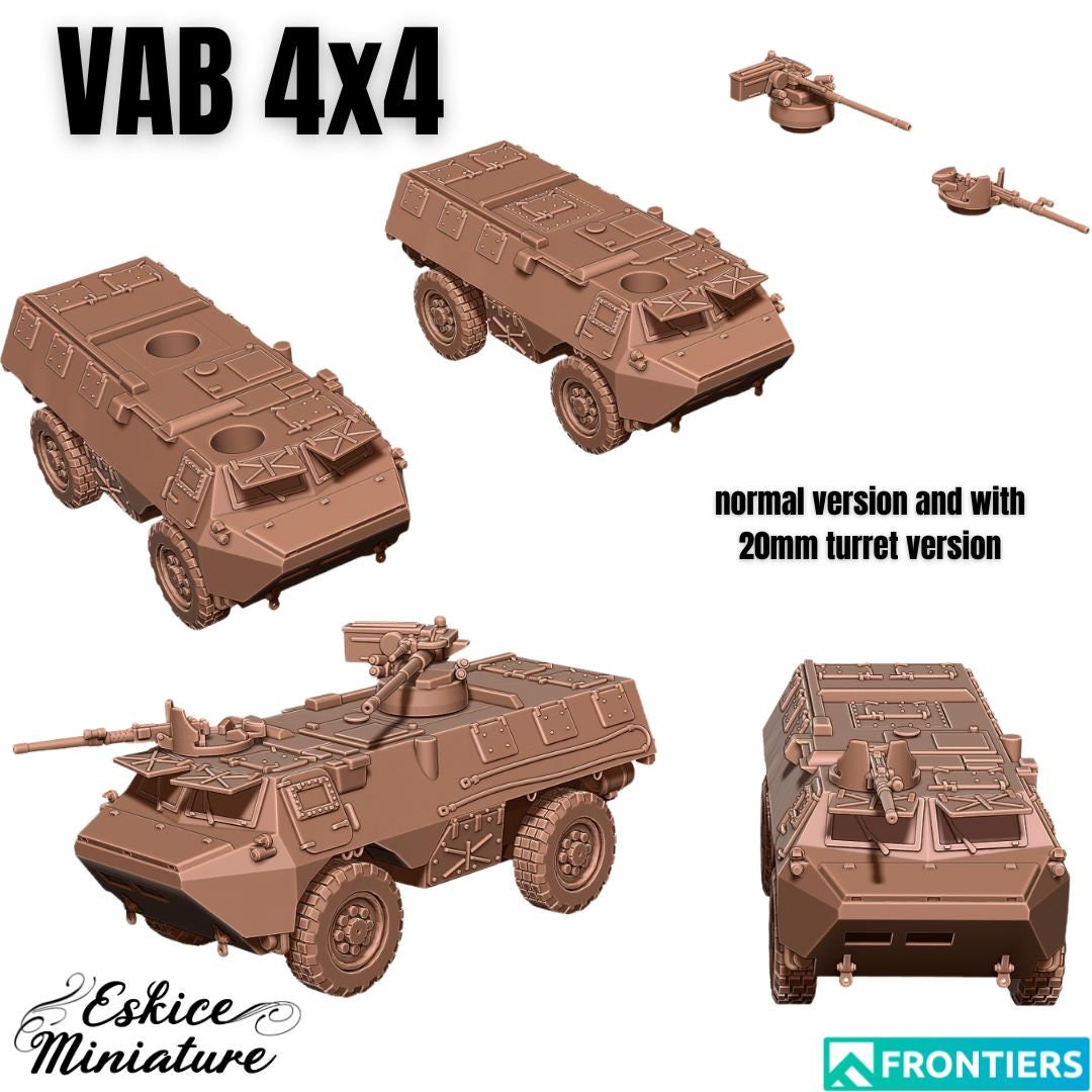 Modern Warfare French VAB 4x4 APC Various Scales Historical Wargaming (US tariffs are pre-paid by us)