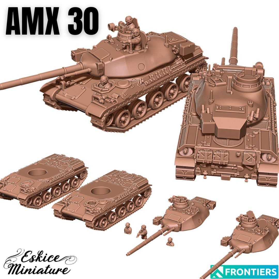 CoC Modern Warfare Battle Group AMX30 tank - 28mm (US tariffs are pre-paid by us)