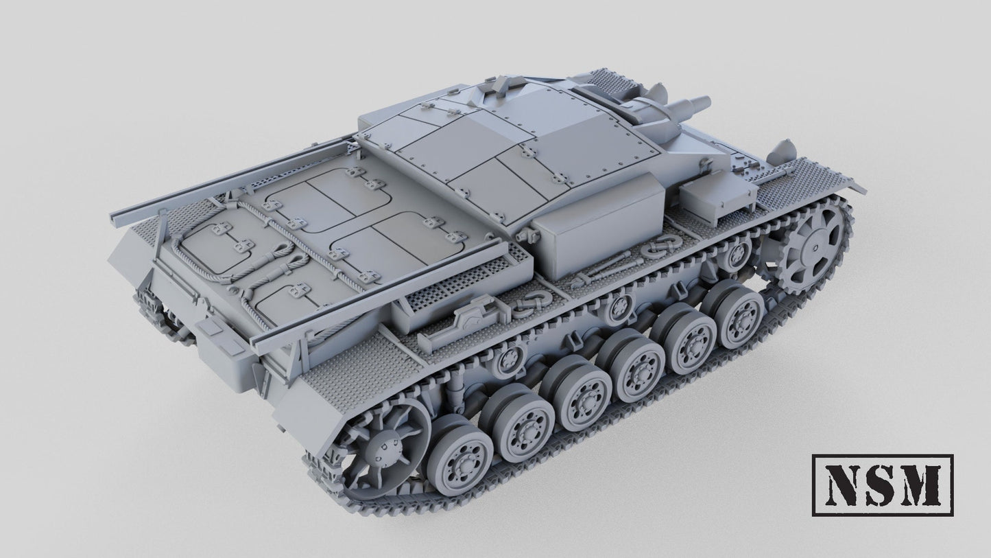 WWII German Stug III Ausf E Various Scales Historical Wargaming