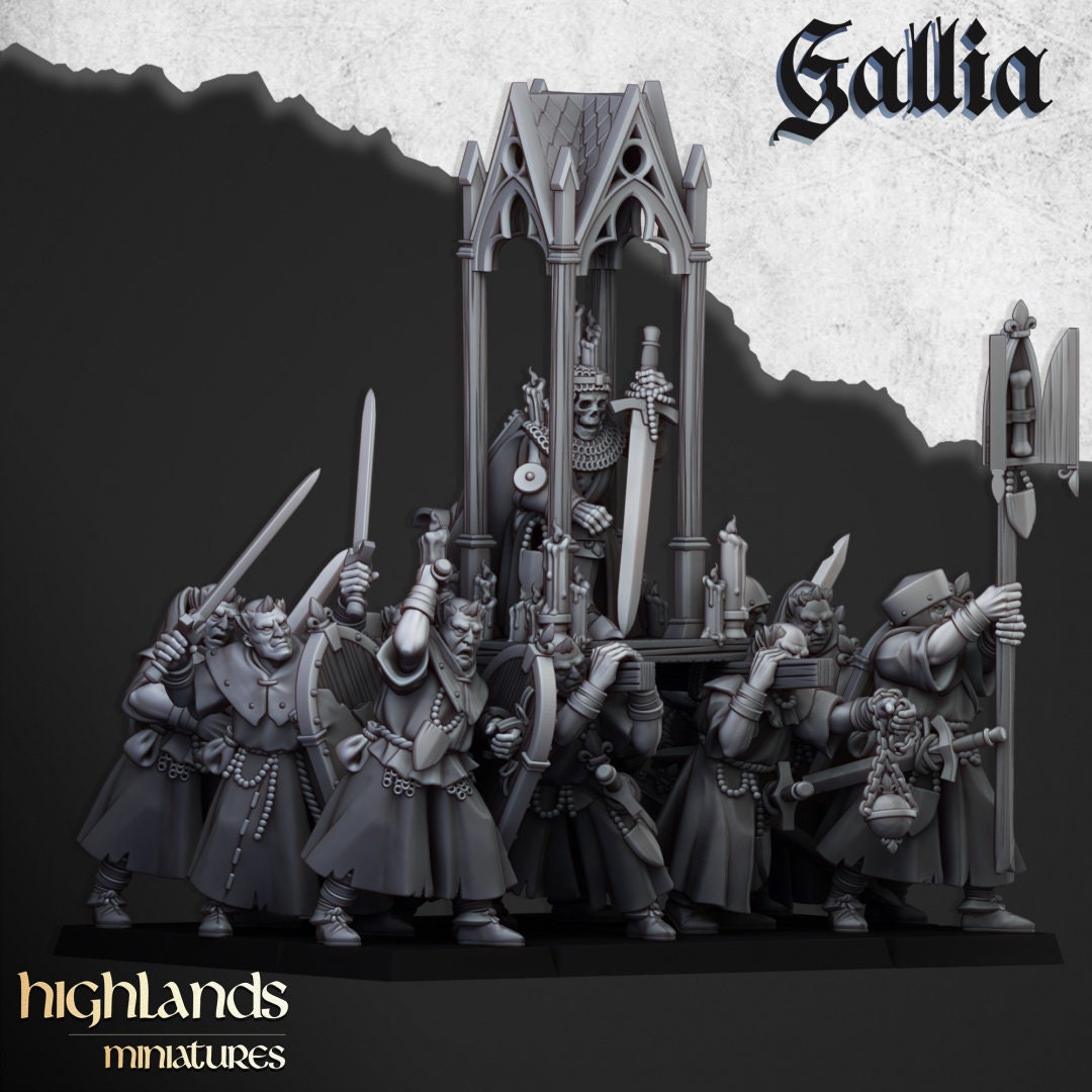 Highland Miniatures Grail Pilgrims Fantasy ToW AoS
