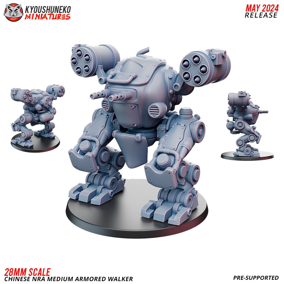 Chinese NRA Medium Armoured Walker Various Scales SF Wargaming