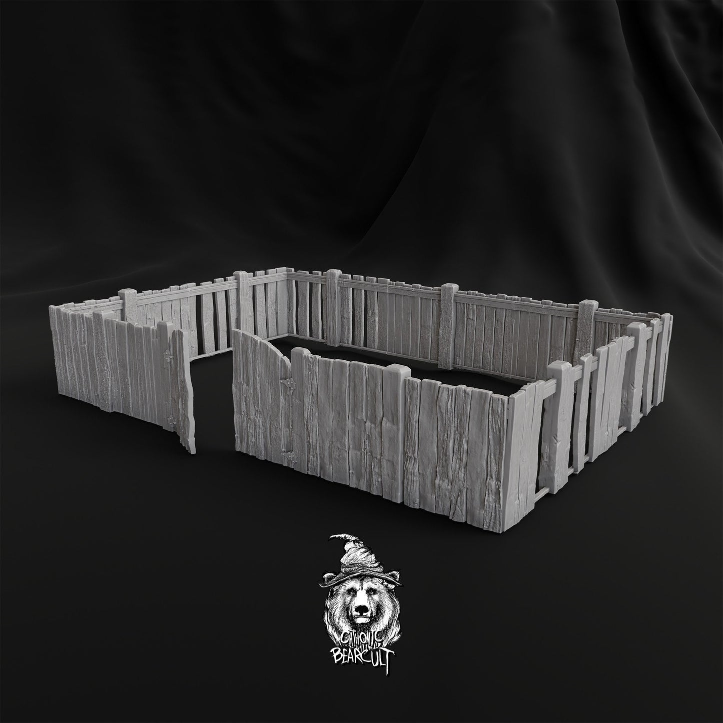 Wargaming Terrain Wooden Fence Sections 5cm (10pcs) Various Scales Historical Wargaming