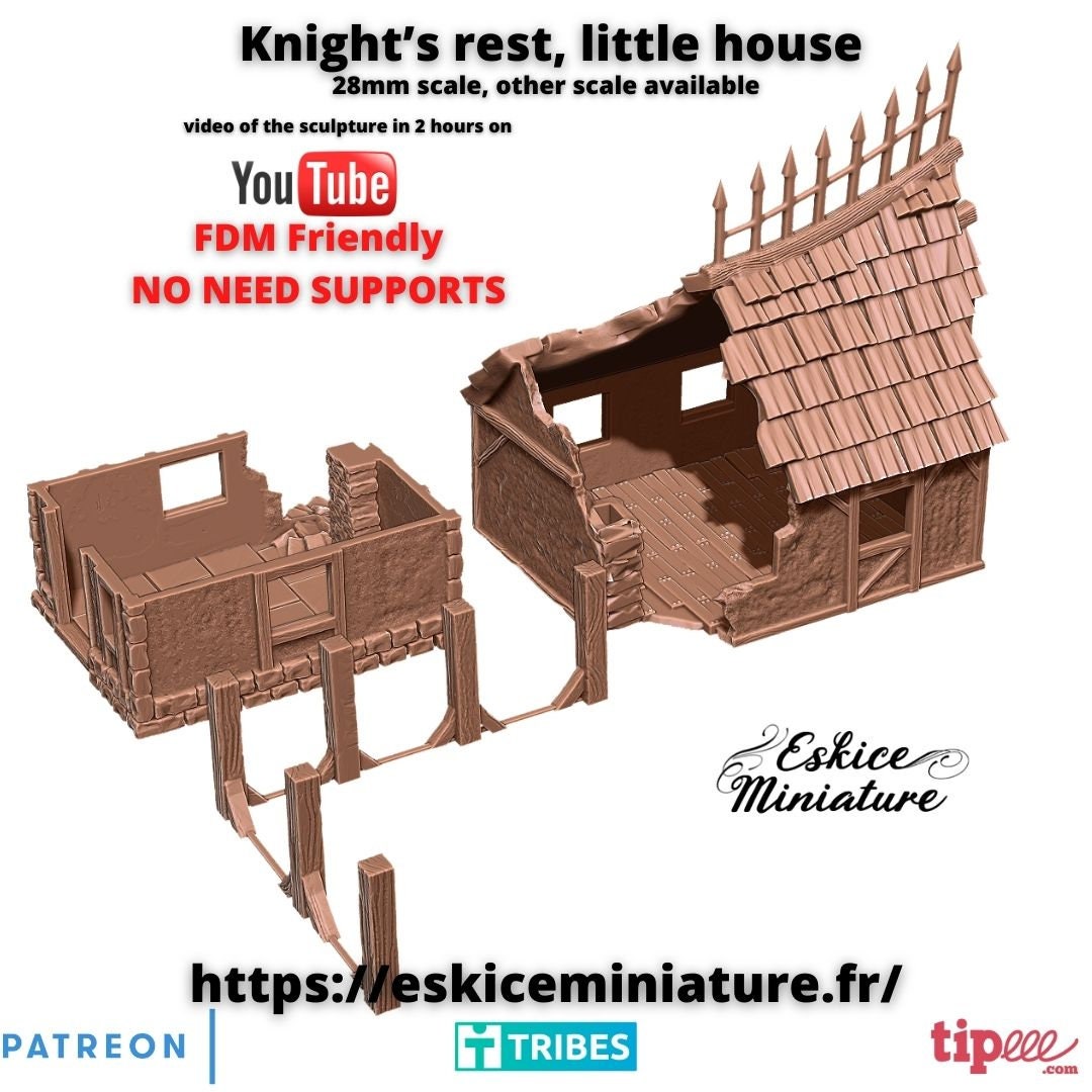 Wargaming Terrain Fantasy Knights Rest Inn Various Scales Historical Wargaming