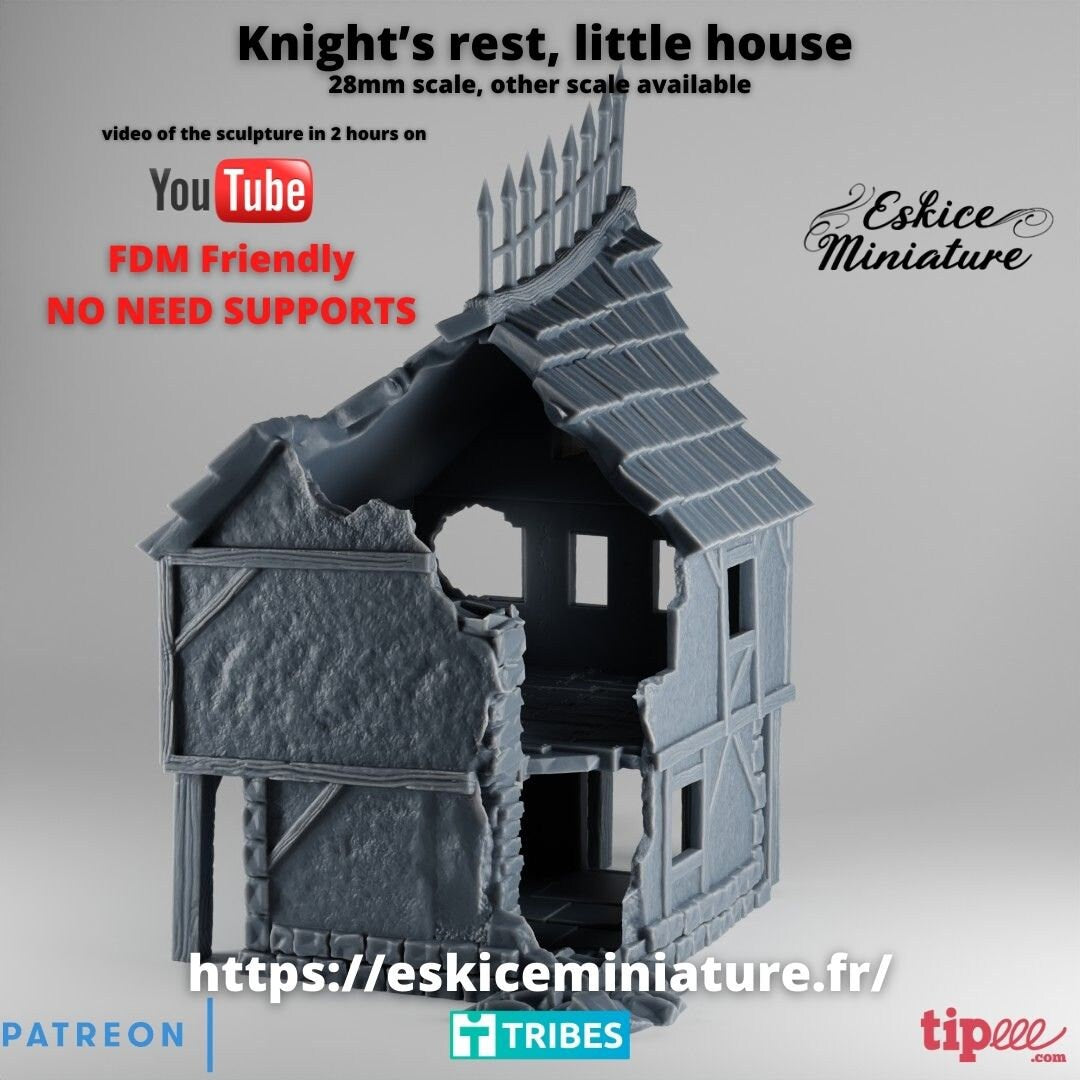 Wargaming Terrain Fantasy Knights Rest Inn Various Scales Historical Wargaming