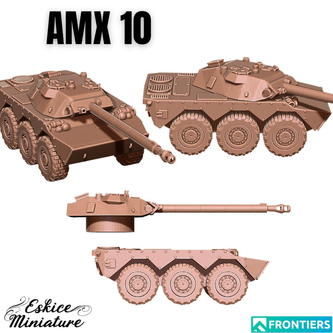 Modern Warfare French AMX 10 Armoured Vehicle Various Scales Historical Wargaming