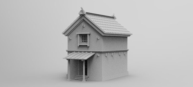Wargaming Terrain Japanese Town Building Various Scales Historical Wargaming