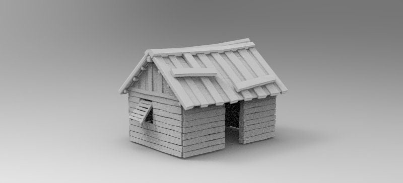 Wargaming Terrain Lake Village Hut 6 Various Scales Historical Wargaming