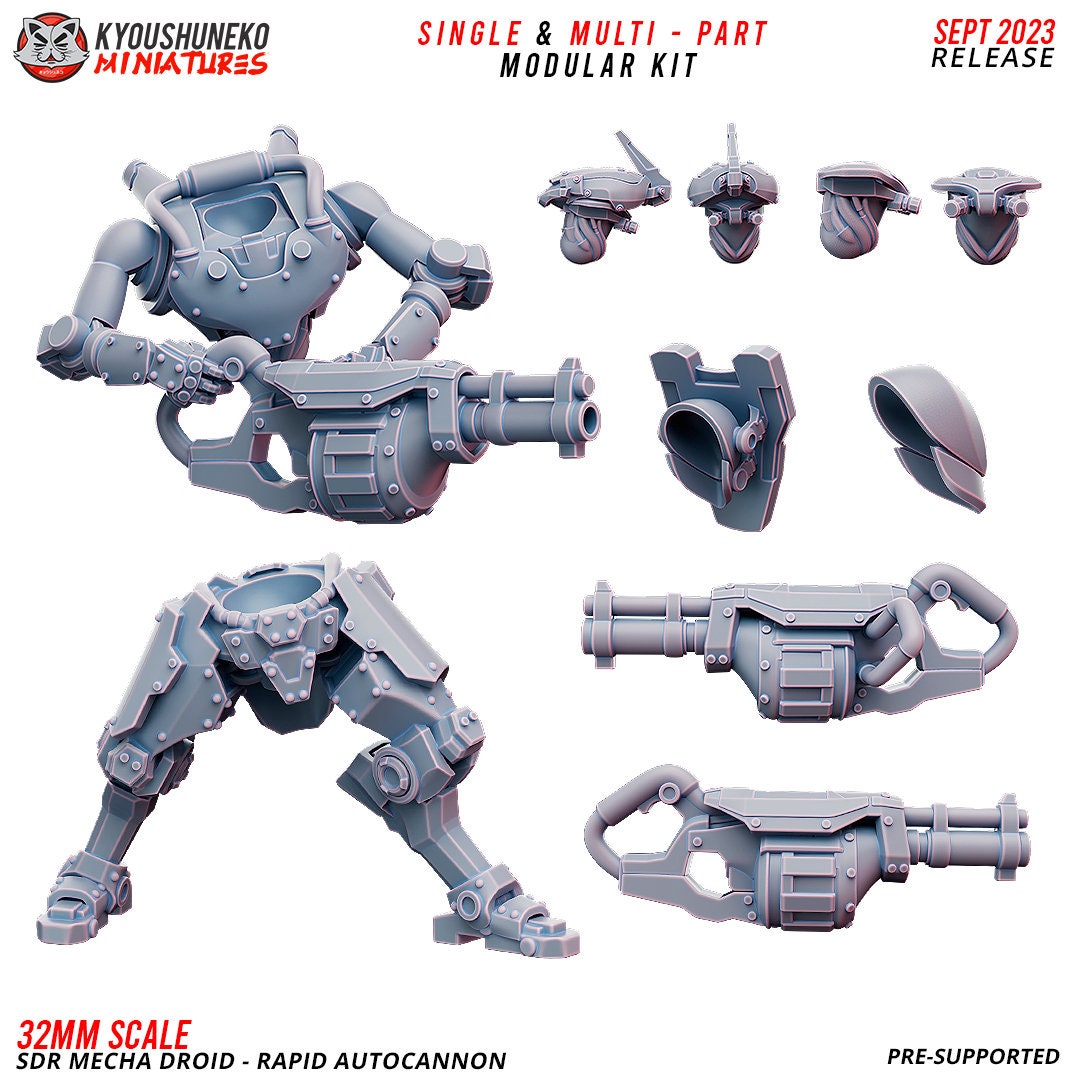 Fantasy SCFI Imperial Guard KT KOW K47 SdR Mecha Droid Autocannon