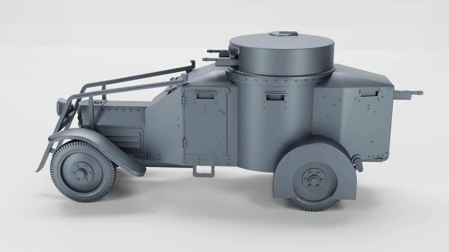 WWII Italian Lancia 1ZM Interwar Armoured Car Various Scales Historical Wargaming (US tariffs are pre-paid by us)