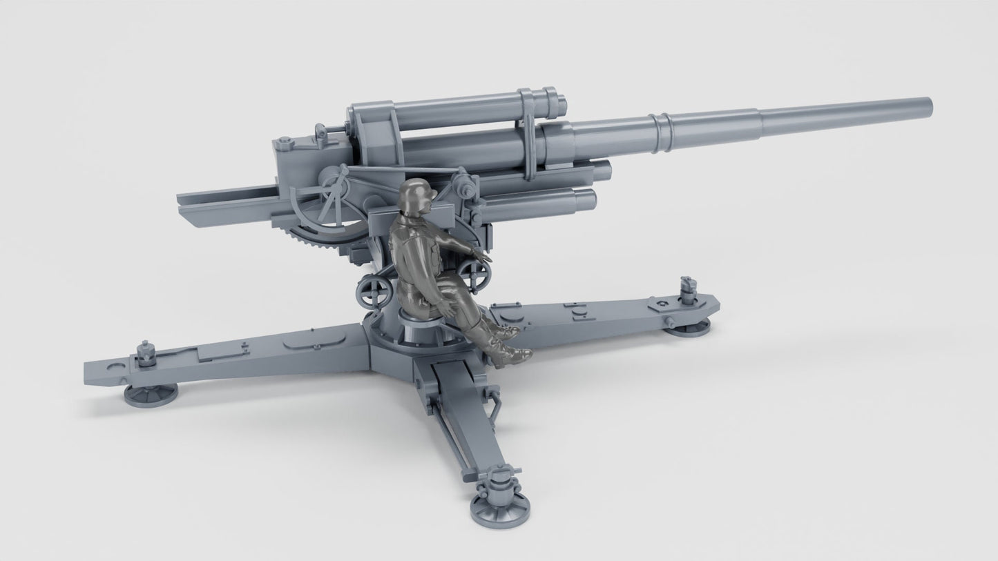 WWII German Anti-aircraft Gun 88mm Flak 18 Various Scales Historical Wargaming