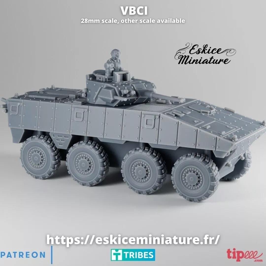 French Combat Vehice VBCI Various Scales Historical Wargaming Modern Warfare (US tariffs are pre-paid by us)