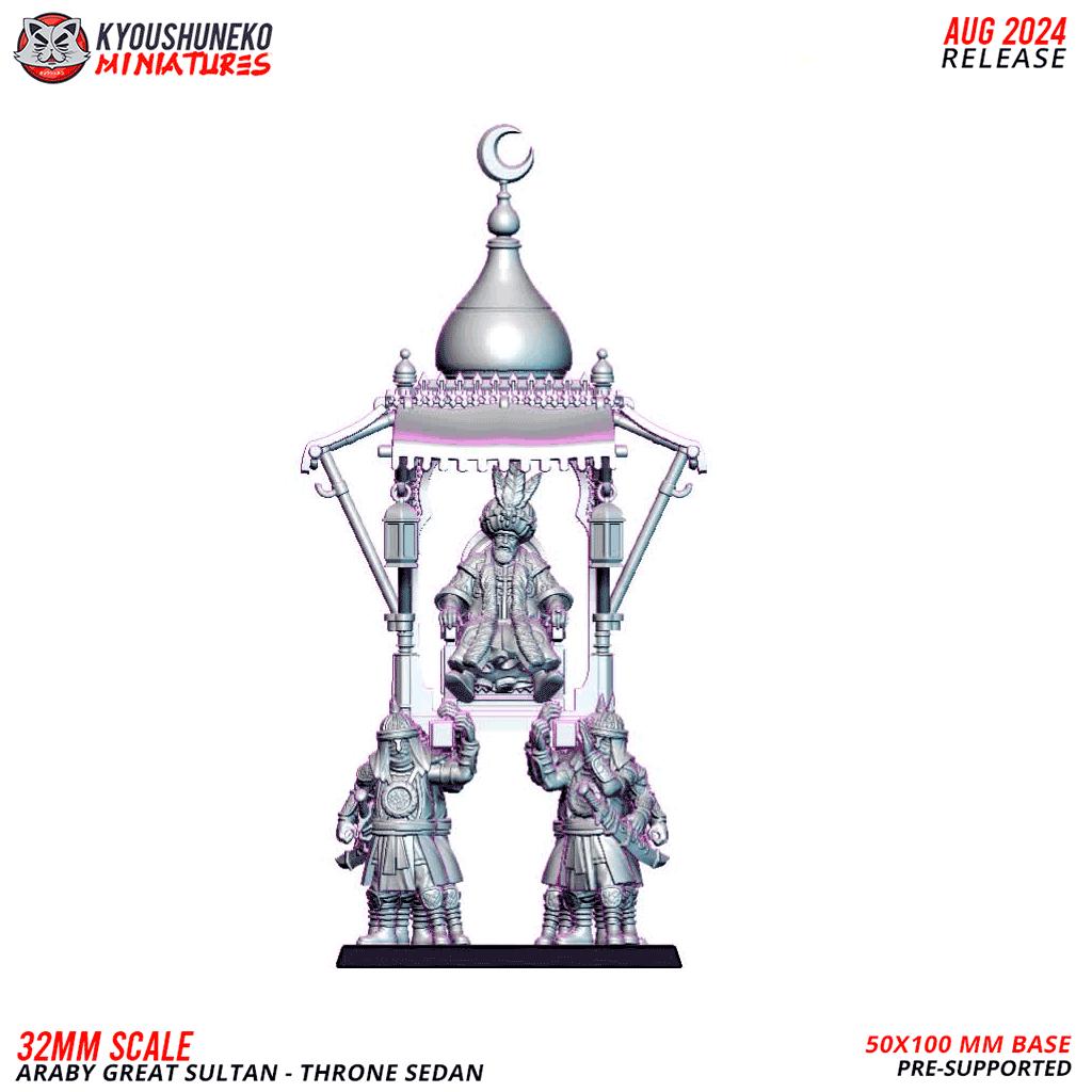 Arab Great Sultan Various Scales Historical Wargaming (US tariffs are pre-paid by us)
