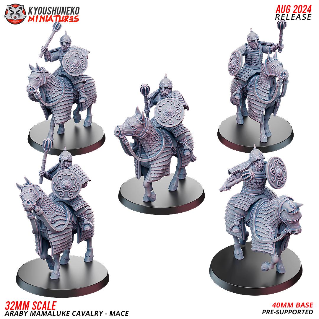 Arab Mameluke Cavalry (10 models) Bows/Maces/Scimitars/Spears/Swords Various Scales Historical Wargaming