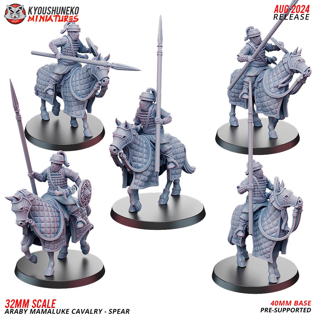 Arab Mameluke Cavalry (10 models) Bows/Maces/Scimitars/Spears/Swords Various Scales Historical Wargaming