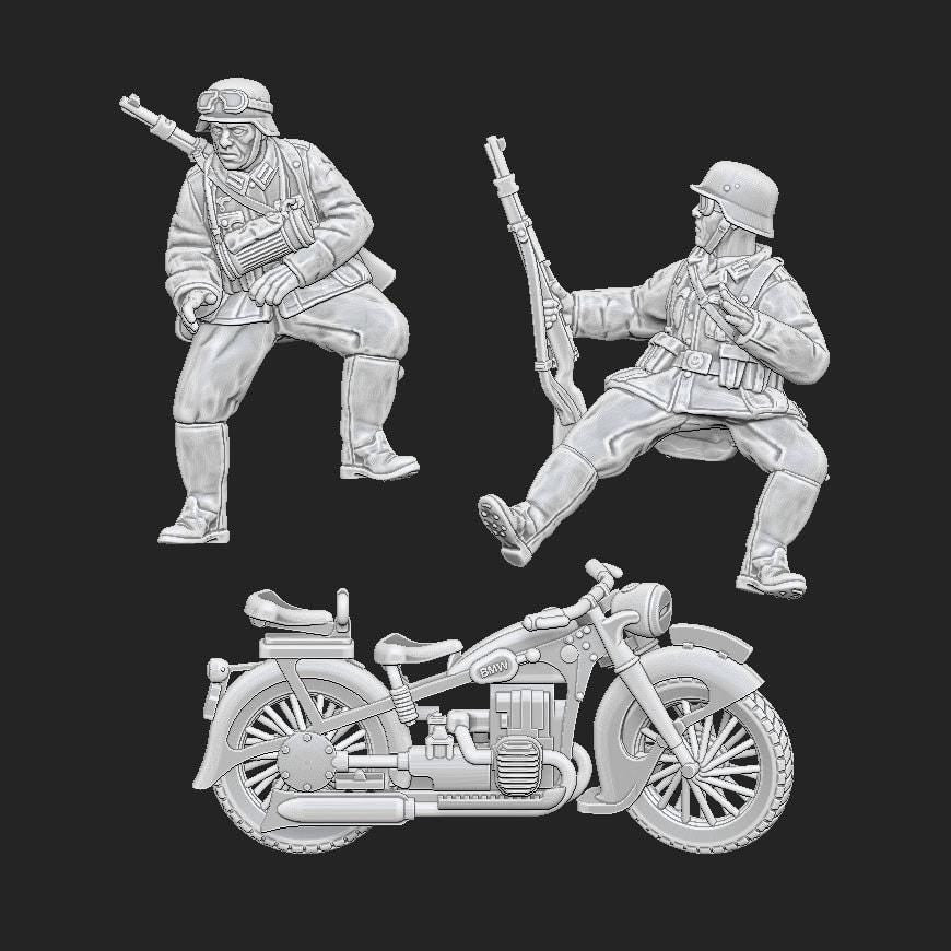 WWII German Kradschutzen A Various Scales Historical Wargaming (US tariffs are pre-paid by us)