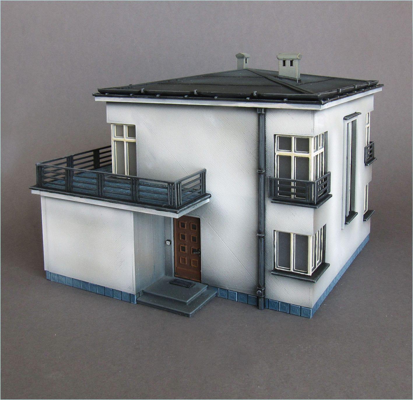 Wargaming Terrain Modernist Villa Various Scales Historical Wargaming