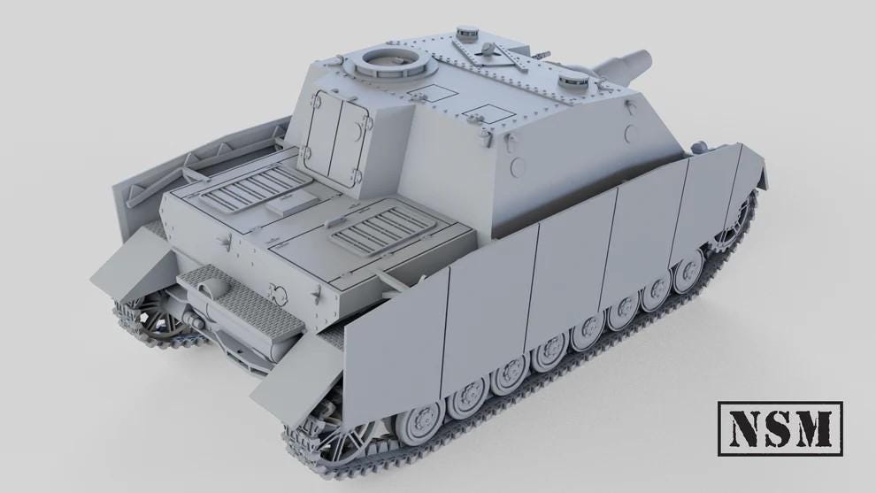 WWII German Sturmpanzer IV Brummbar Late Various Scales Historical Wargaming