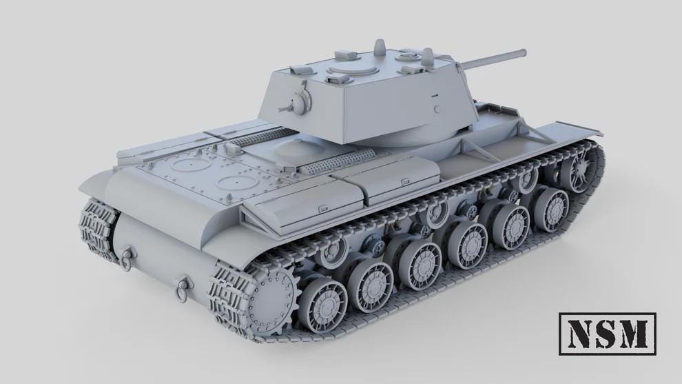 WWII Soviet KV1 Tank Various Scales Historical Wargaming