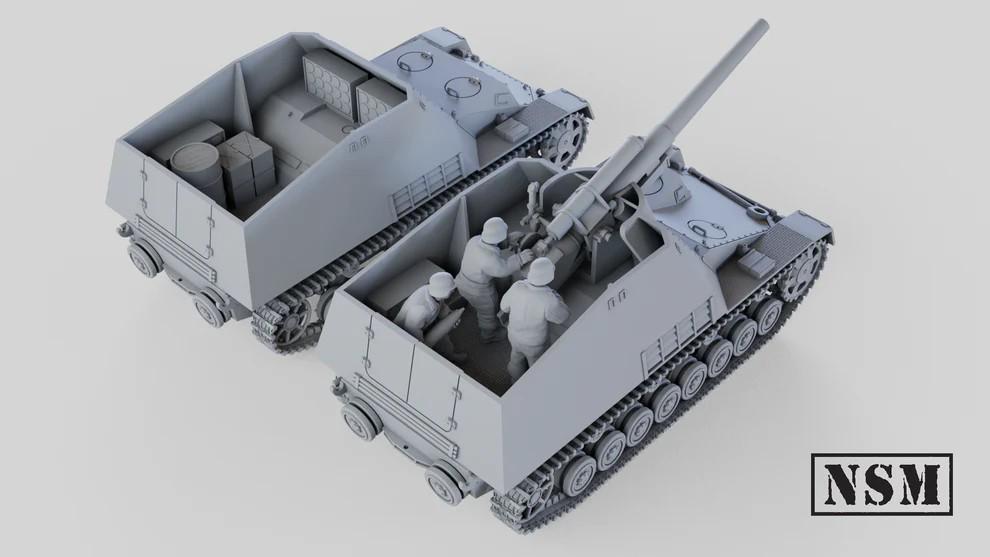 WWII German Hummel Self Propelled Gun or Ammunition Carrier Various Scales Historical Wargaming
