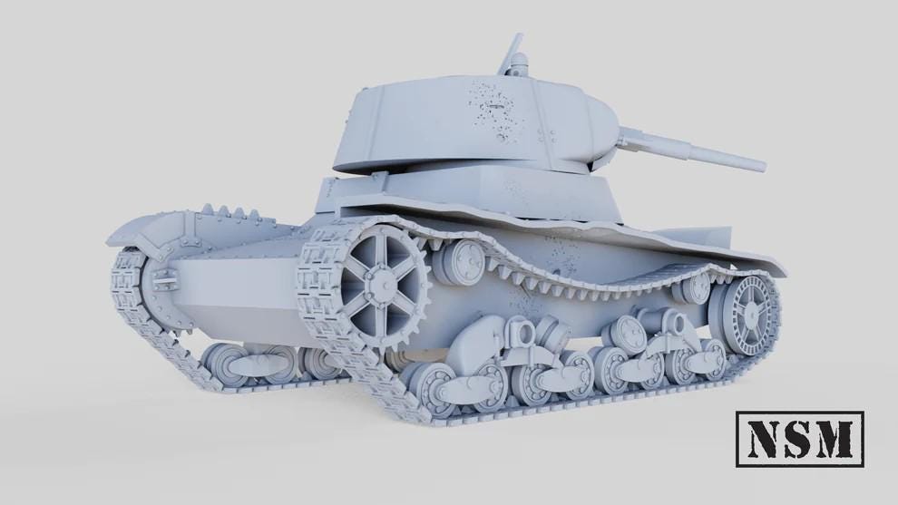 WWII Destroyed Soviet T26 Tank Various Scales Historical Wargaming Wargaming Terrain (US tariffs are pre-paid by us)