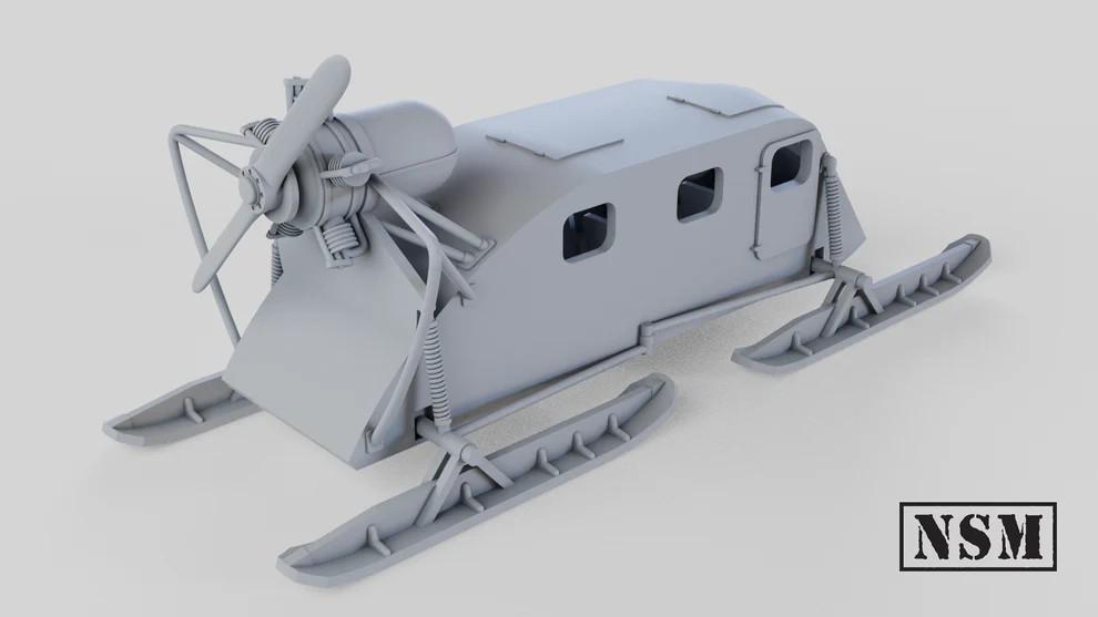 WWII Soviet Aerosan NKL-16 Various Scales Historical Wargaming (US tariffs are pre-paid by us)