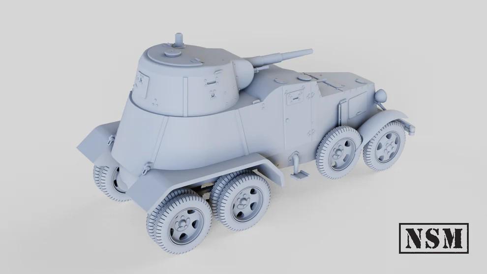 WWII Soviet BA-10 Armoured Car Various Scales Historical Wargaming
