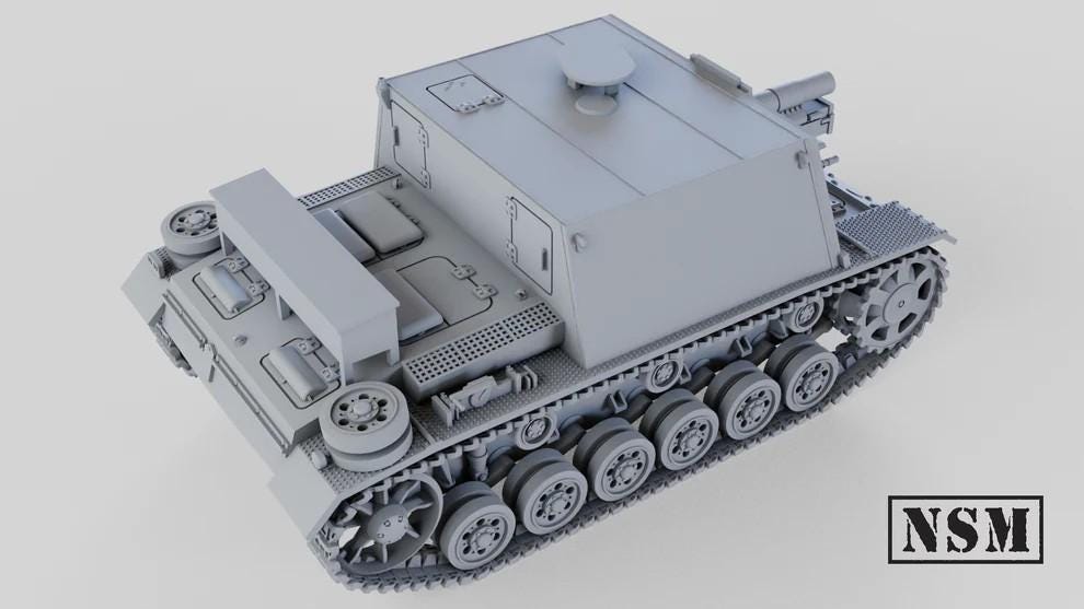 WWII German Stug 33b Various Scales Historical Wargaming