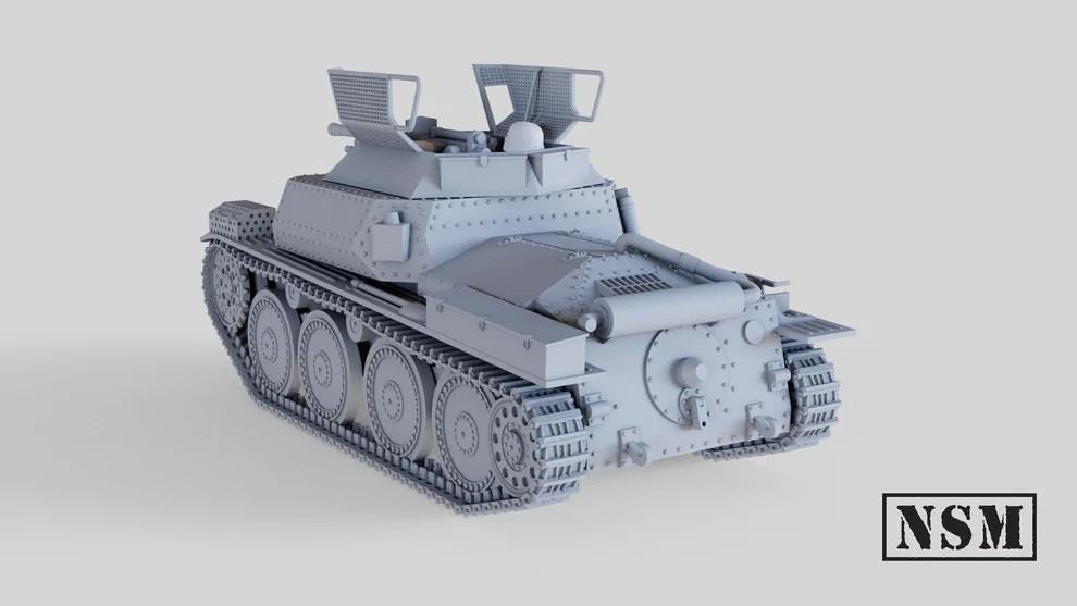 WWII German Aufklärungspanzer 38(t) Tank Various Scales Historical Wargaming (US tariffs are pre-paid by us)
