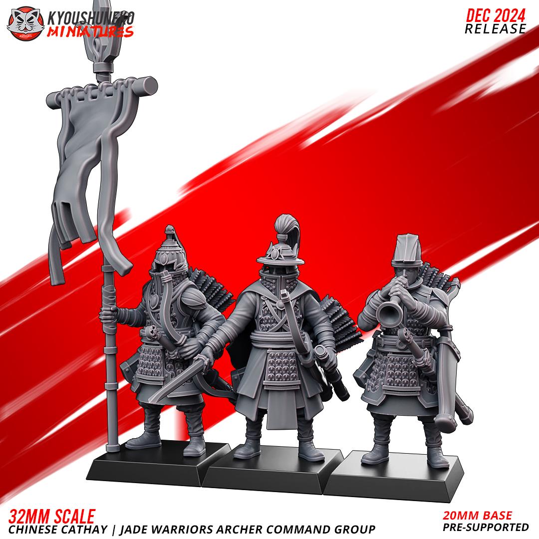 Ancient Chinese Cathay Jade Warriors Archer Unit (10 models) Various Scales Historical Wargaming