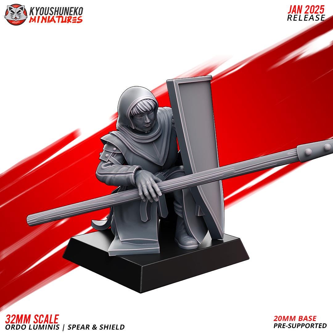 Ancient Chinese Cathay Ordo Luminis Spearmen Unit (10 models) Various Scales Historical Wargaming