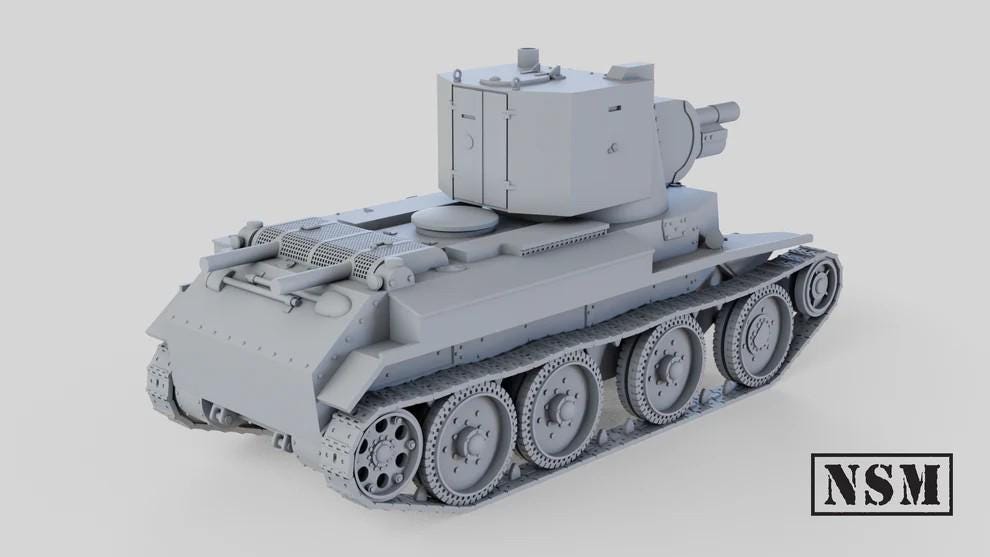 WWII Finnish BT-42 Tank Various Scales Historical Wargaming (US tariffs are pre-paid by us)