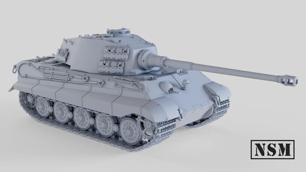 WWII German Tiger II King Tiger "Königstiger" Various Scales Historical Wargaming