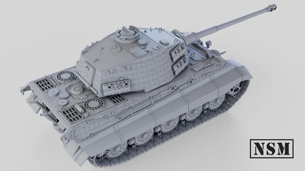 WWII German Tiger II King Tiger "Königstiger" Various Scales Historical Wargaming