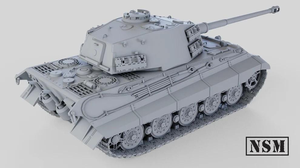 WWII German Tiger II King Tiger "Königstiger" Various Scales Historical Wargaming