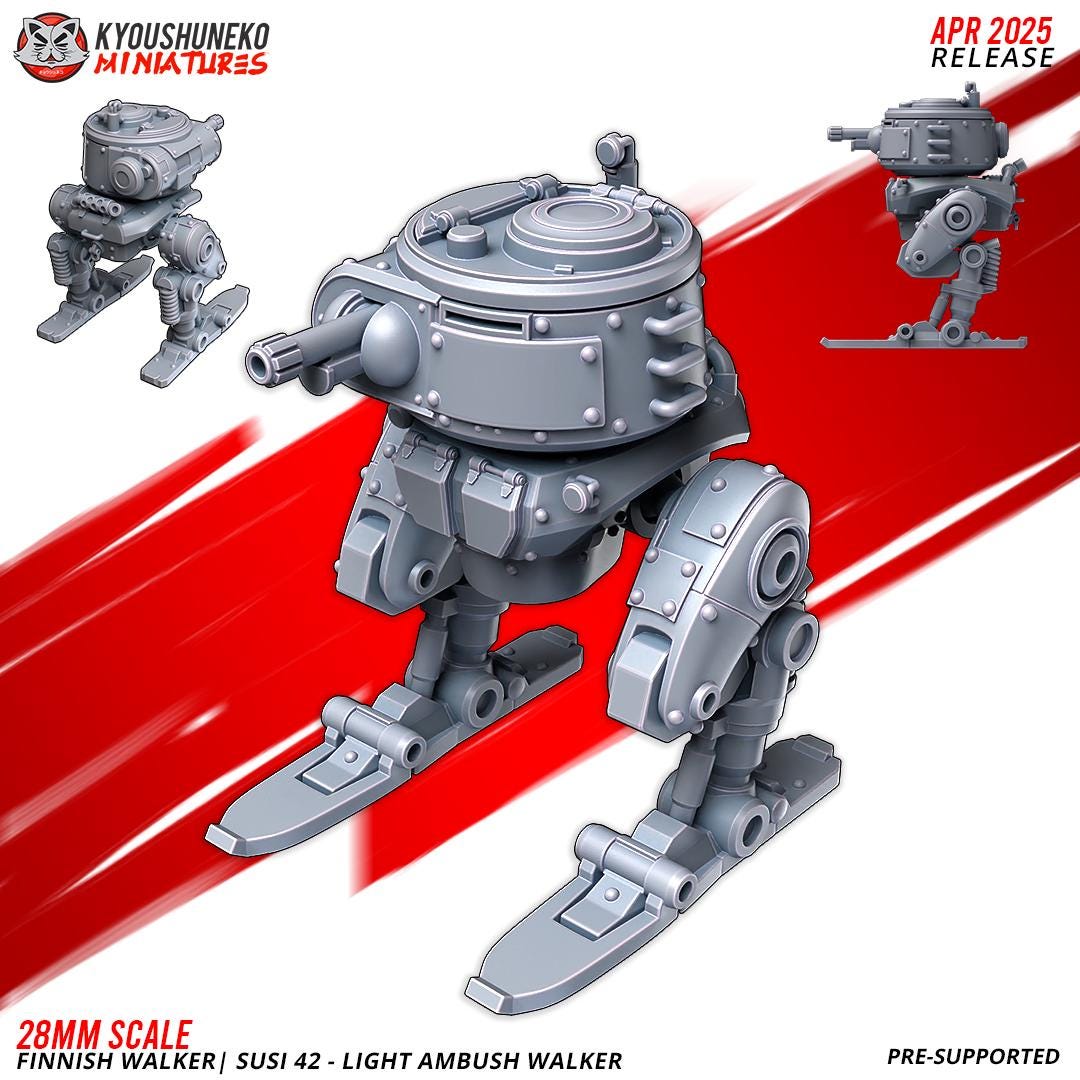 Weird World War II Finnish Walker Susi 42 Various Scales Historical Wargaming (US tariffs are pre-paid by us)