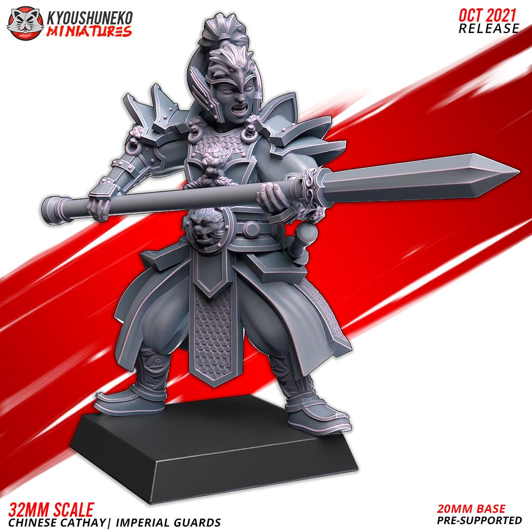 Ancient Chinese Cathay Imperial Guards Unit (10 models) Various Scales Historical Wargaming (US tariffs are pre-paid by us)