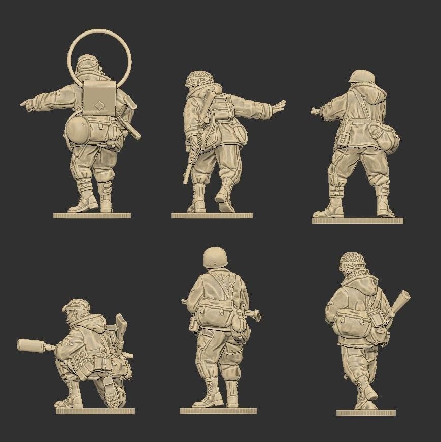 WWII Weird War German Luftjaeger 56 Squad (6 models) Various Scales Historical Wargaming (US tariffs are pre-paid by us)