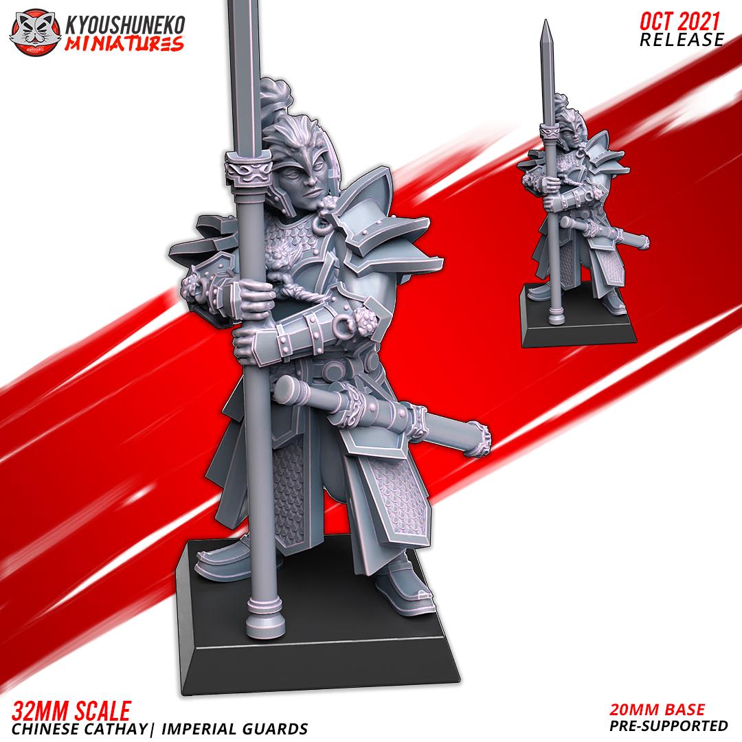 Ancient Chinese Cathay Imperial Guards Unit (10 models) Various Scales Historical Wargaming (US tariffs are pre-paid by us)