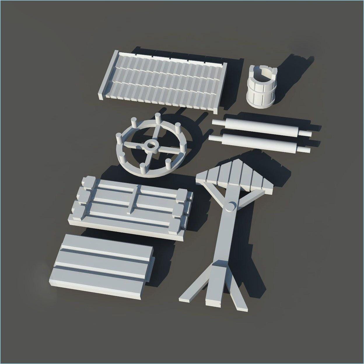 Wargaming Terrain Village Water Well Various Scales Historical Wargaming (US tariffs are pre-paid by us)