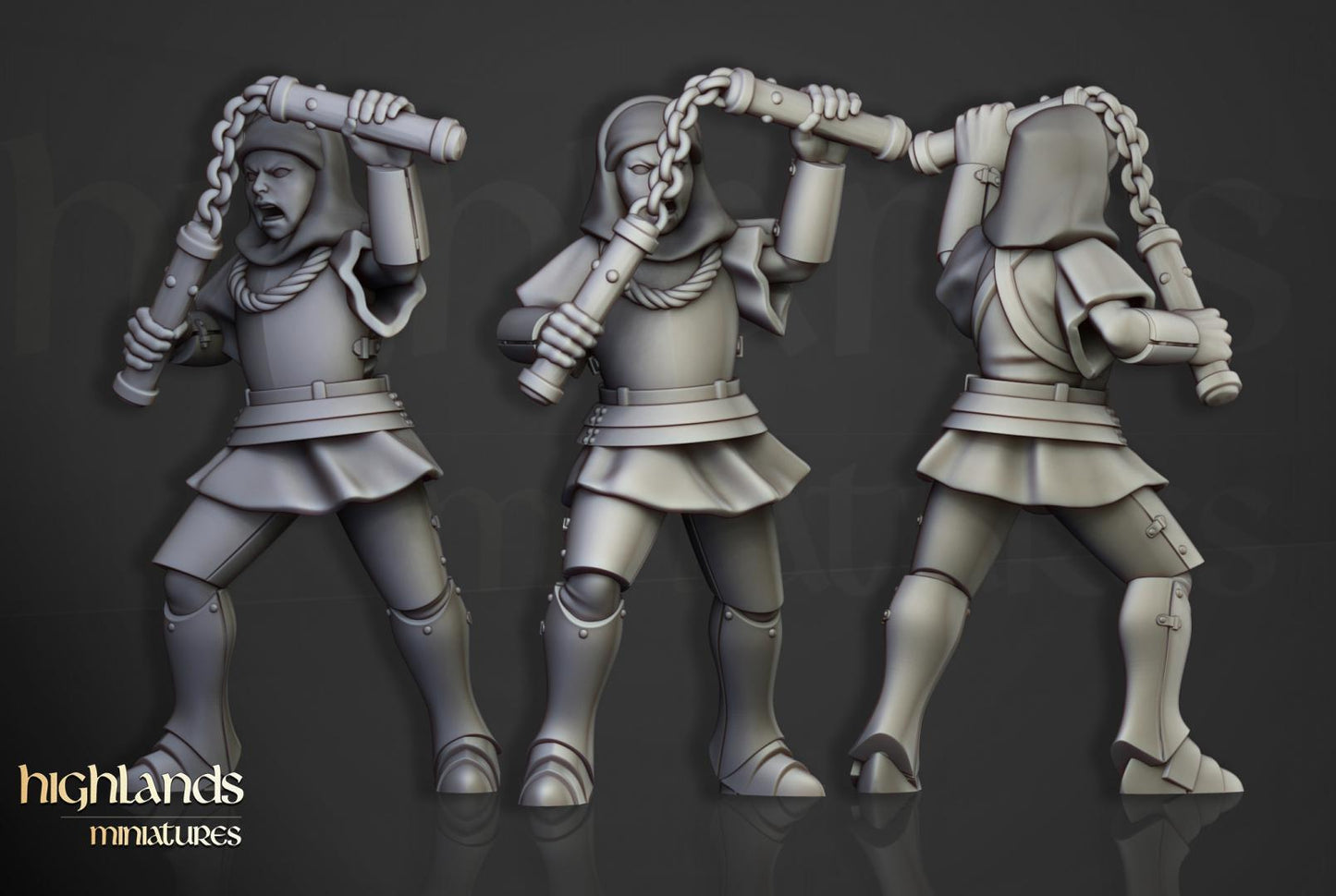 Young Sisters of Saint Helena 10 multipart models Highland Miniatures Various Scales (US tariffs are pre-paid by us)