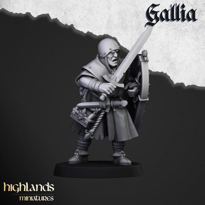 Gallia Pilgrims 11 models and Shrine Highland Miniatures Various Scales (US tariffs are pre-paid by us)
