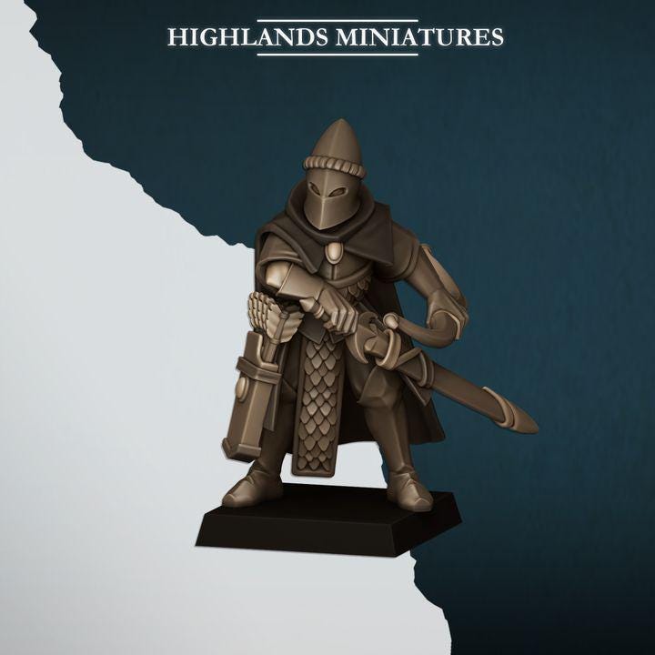 Aegean Elves Shadows 10 models Highland Miniatures Various Scales (US tariffs are pre-paid by us)