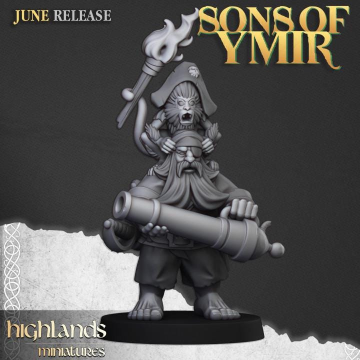 Dwarf Pirates 10 models Highland Miniatures Various Scales (US tariffs are pre-paid by us)