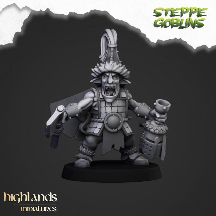 Steppe Goblin Hero Highland Miniatures Various Scales (US tariffs are pre-paid by us)