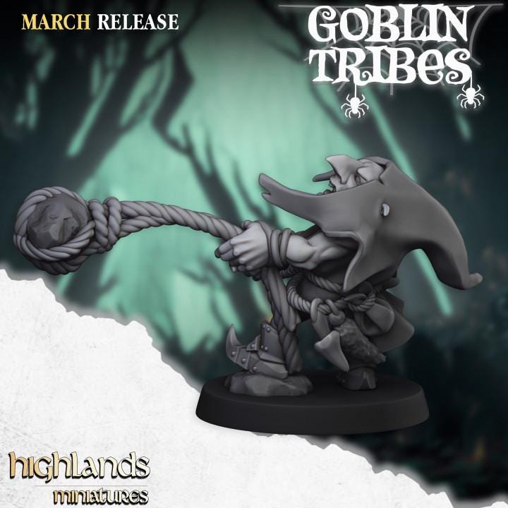 Swamp Goblins Stonethrowers 5 models Highland Miniatures Various Scales (US tariffs are pre-paid by us)