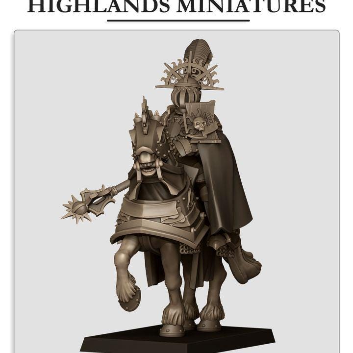 Sunland Golden Flames Elector Highland Miniatures Mounted Hero Various Scales (US tariffs are pre-paid by us)