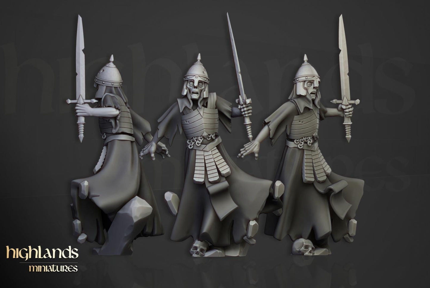 Wraiths Unit 10 models Highland Miniatures Transilvanya Undead Various Scales (US tariffs are pre-paid by us)